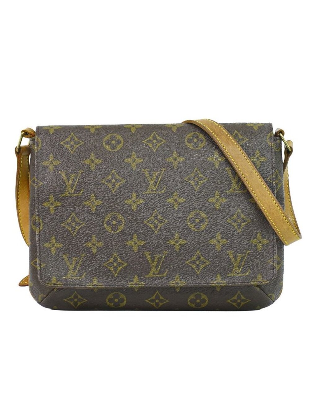 Louis Vuitton LV Musette Tango Short Monogram Shoulder Bag Brown - Picture 1 of 9